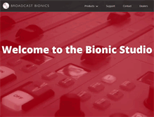 Tablet Screenshot of bionics.co.uk